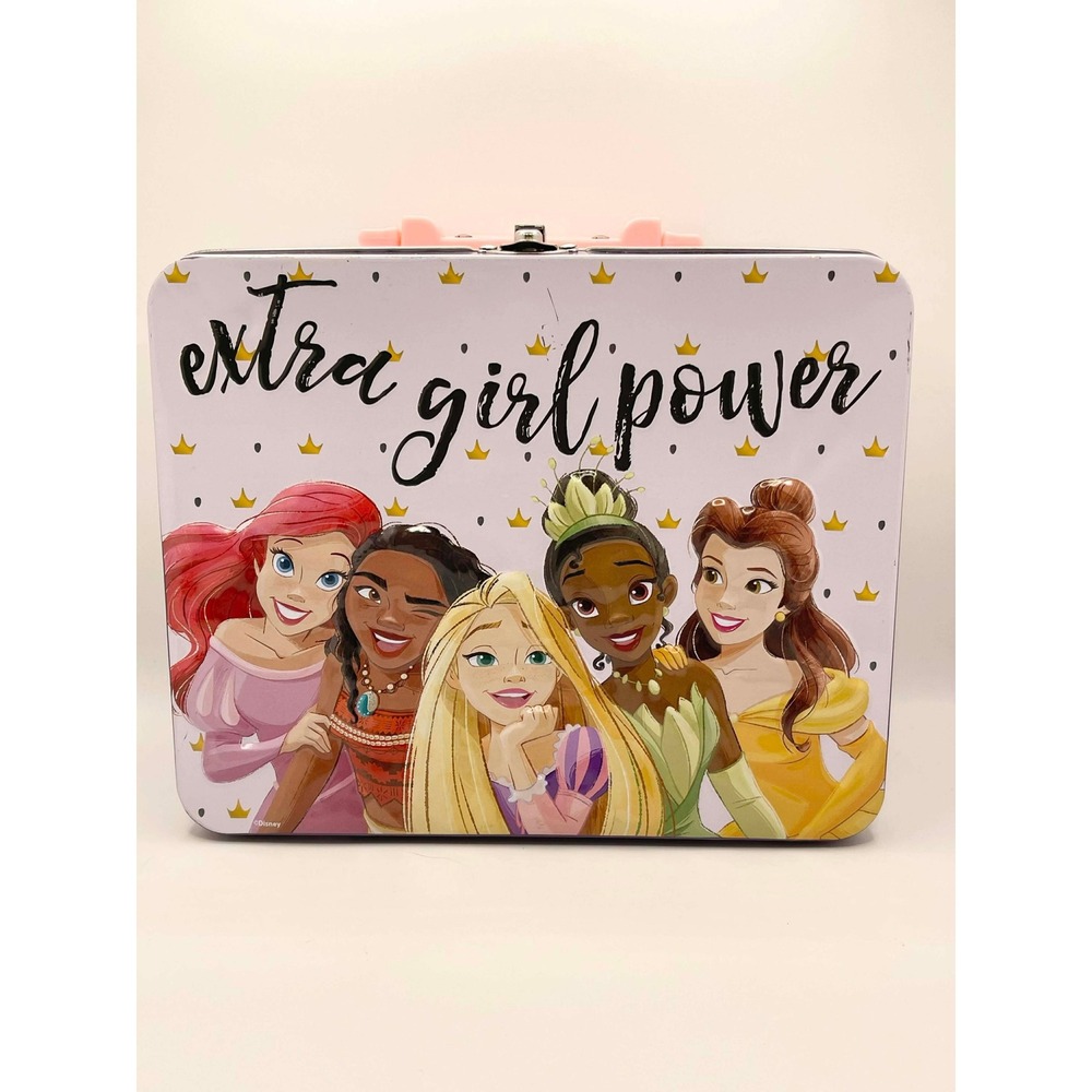 Disney Princess Extra Girl Power Jigsaw Puzzle in Embossed Tin Lunch Box Case